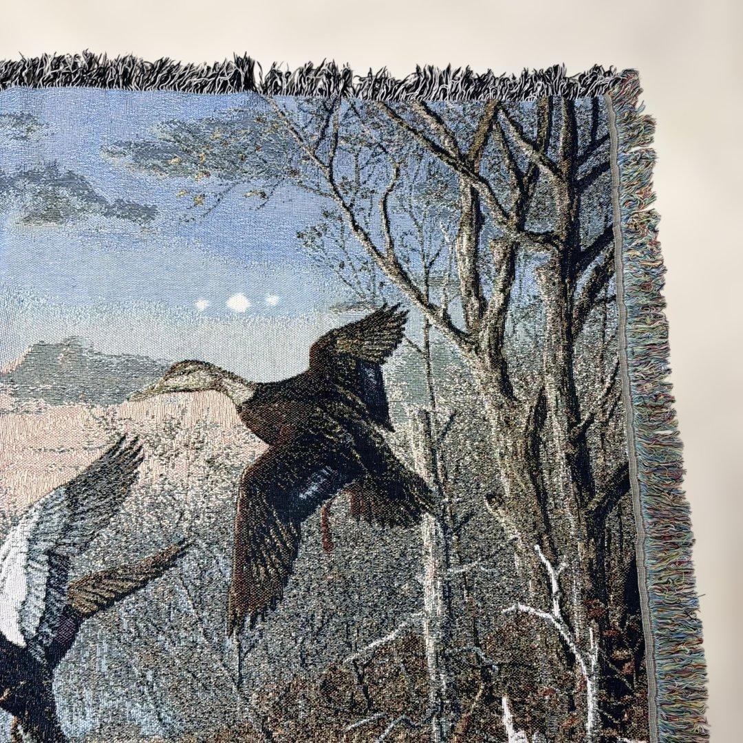 カモ　マルチカバー　ソファカバー　ヴィンテージラグ　130x177