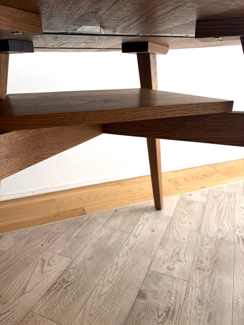 【送料込】unicoウニコADDAYアディ ラウンドダイニングテーブル 1100