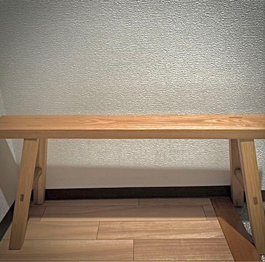無印良品　無垢材　オーク　ベンチ大　100cm