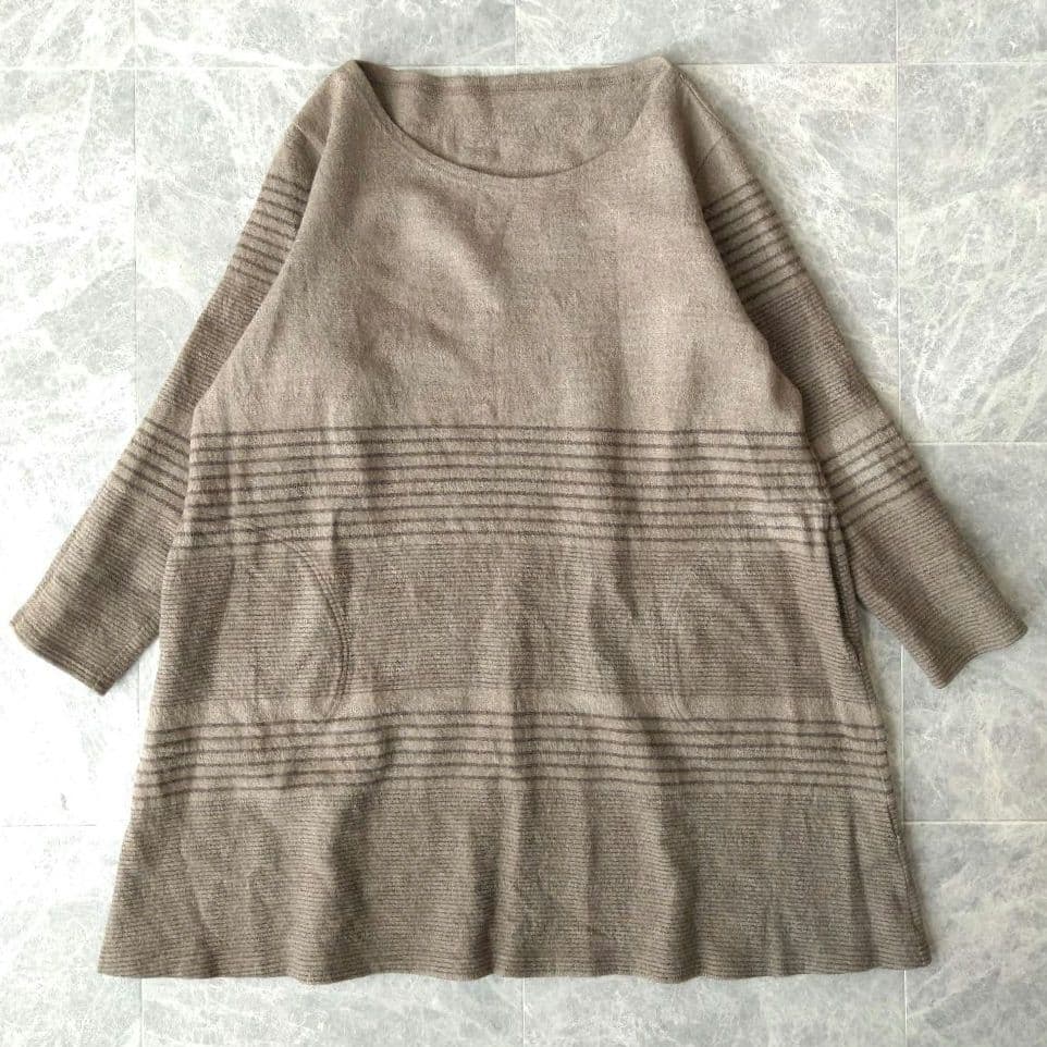 028 リピート割 登美 群言堂 石見銀山 ウール ニット チュニック