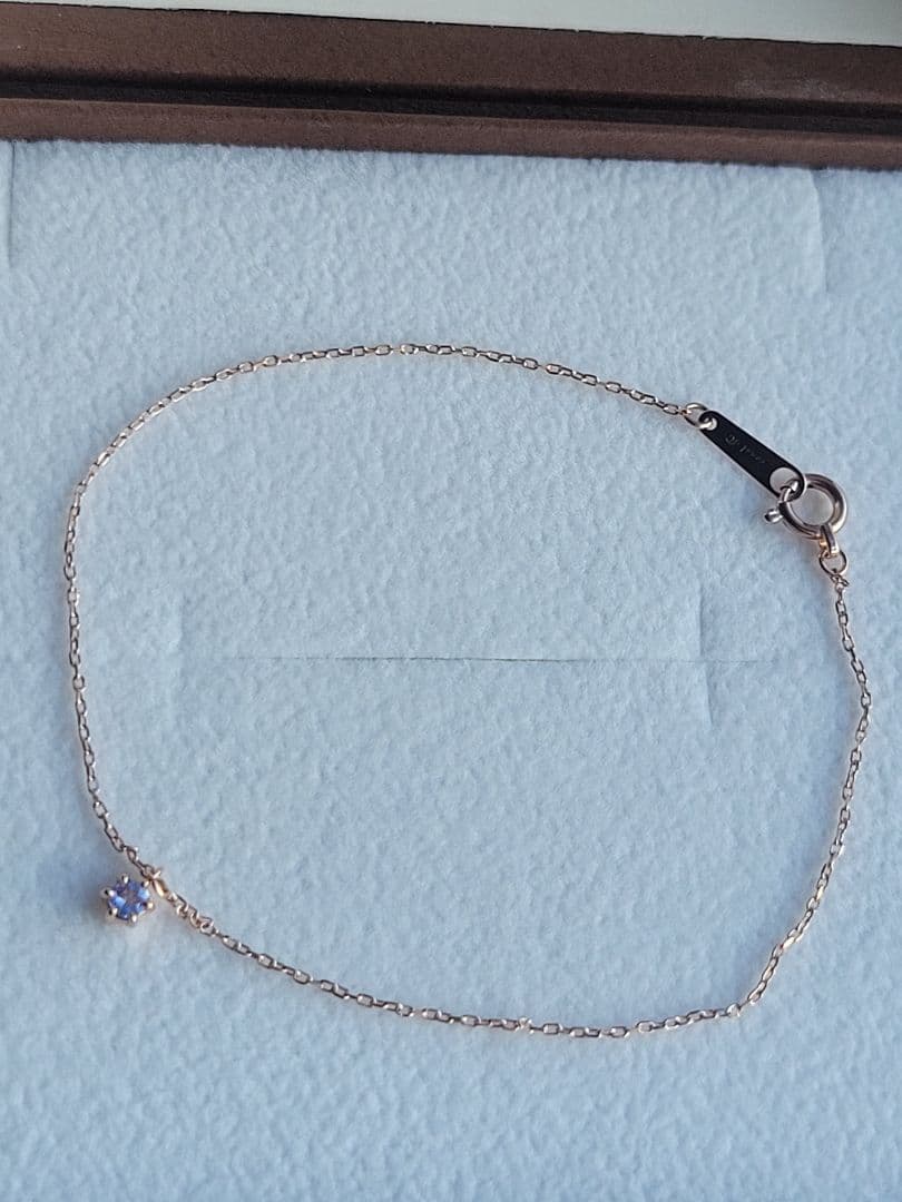 美品★Canal 4℃ タンザナイト K10 PGブレスレット ゴールド