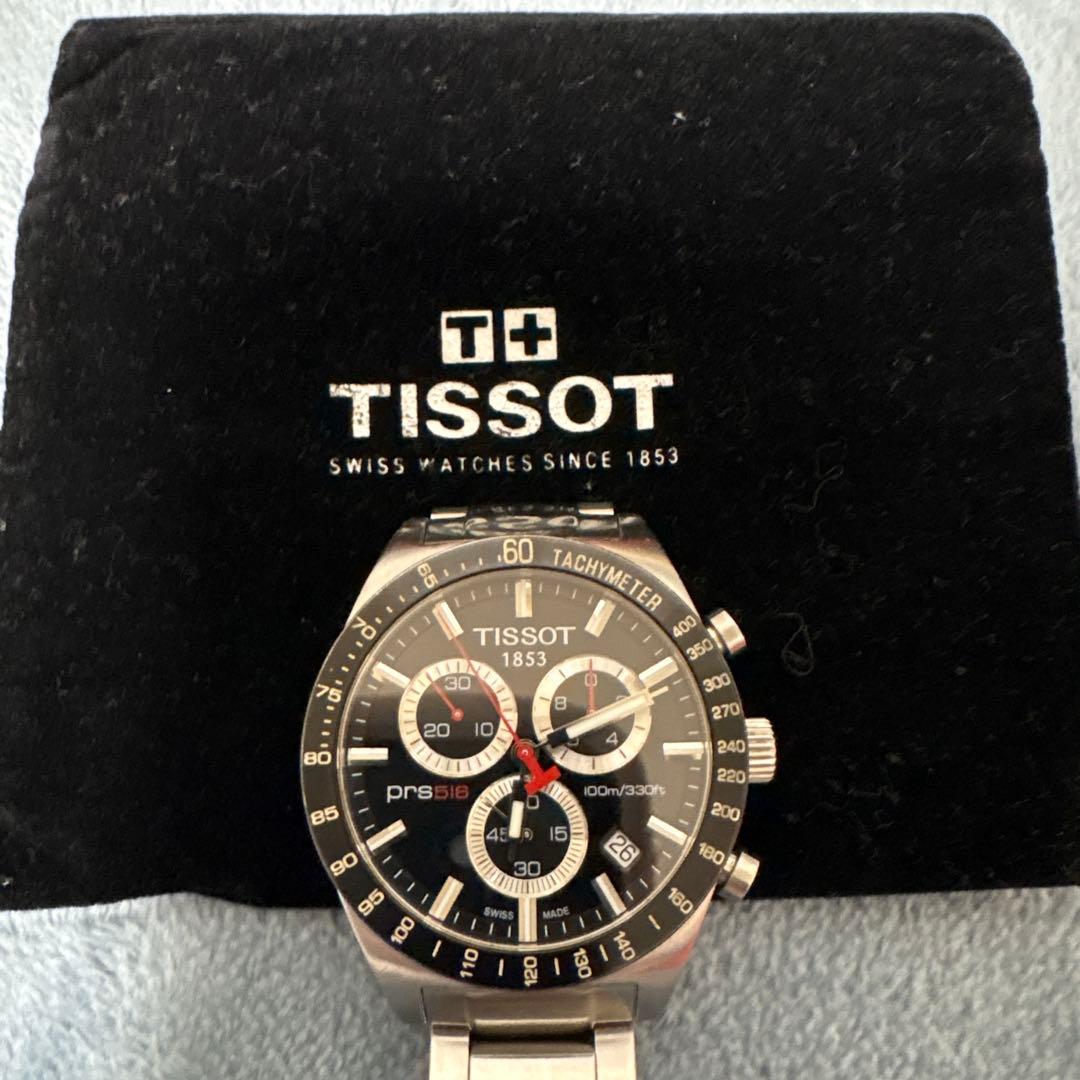 TISSOT prs516 ブラック 100m防水