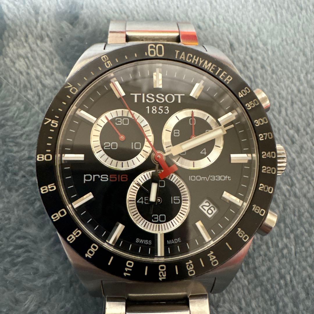 TISSOT prs516 ブラック 100m防水
