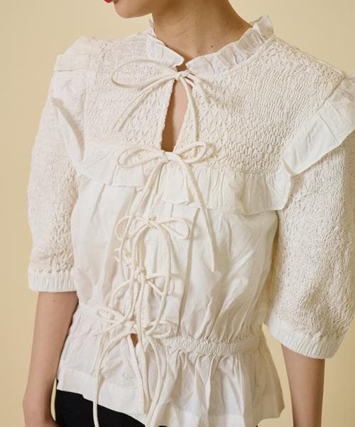 定価63,800円 Sea New York Casey パフスリーブ ブラウス