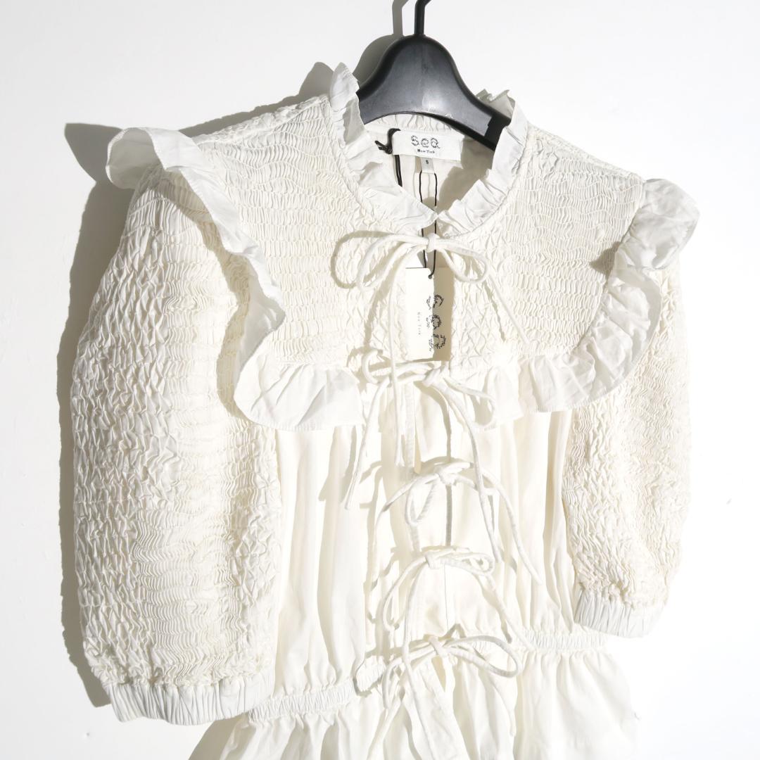 定価63,800円 Sea New York Casey パフスリーブ ブラウス