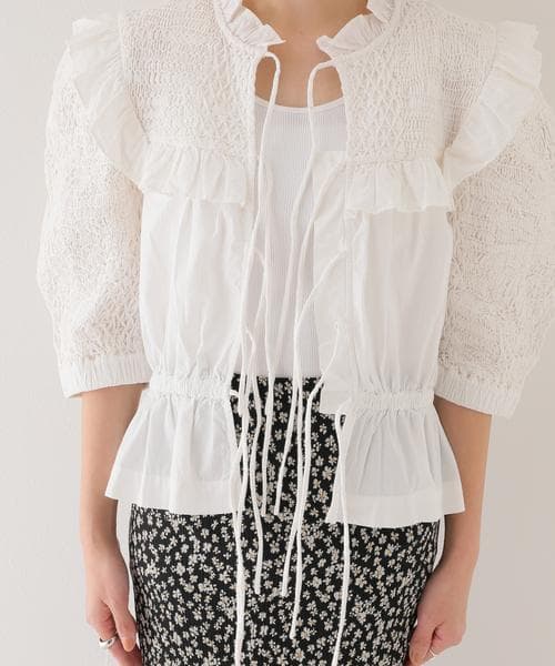 定価63,800円 Sea New York Casey パフスリーブ ブラウス