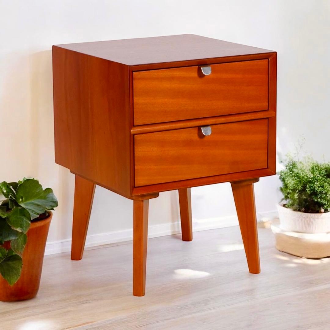 F 新品 サイドテーブル 北欧 収納 テーブル 小物入れ リビング収納 天然木