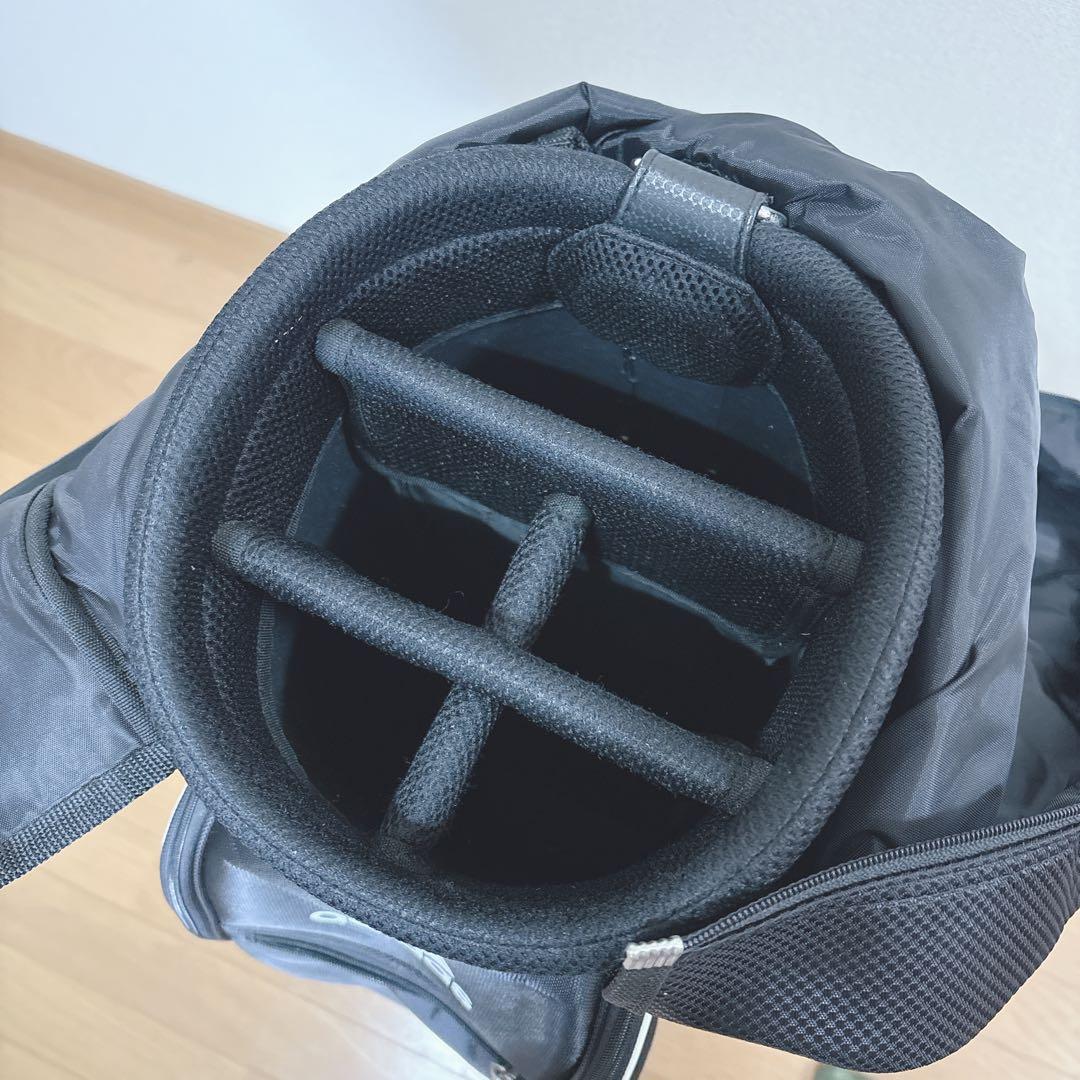 K384 美品！adidas キャディバック ブラック 軽量