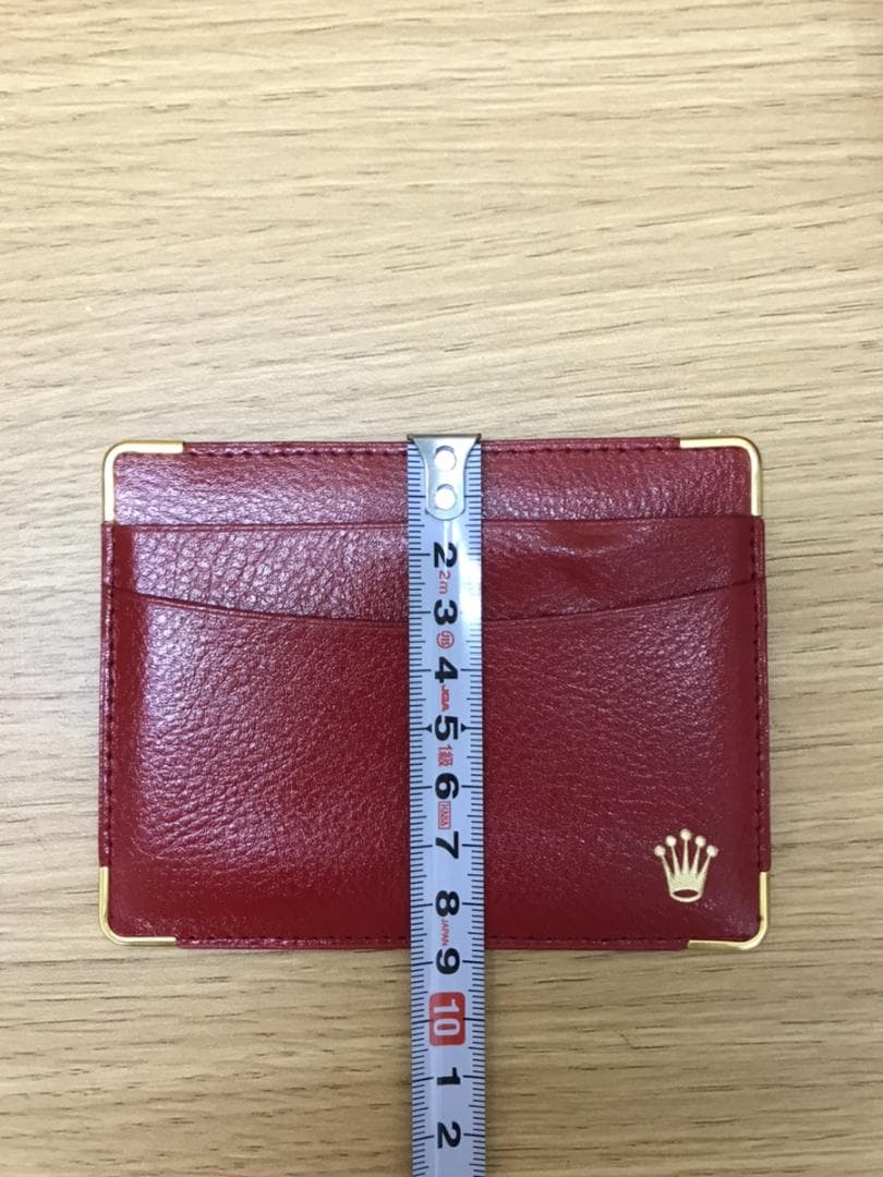 AN074 ロレックス レザーケース 赤　レッド　箱のみ　本体無し