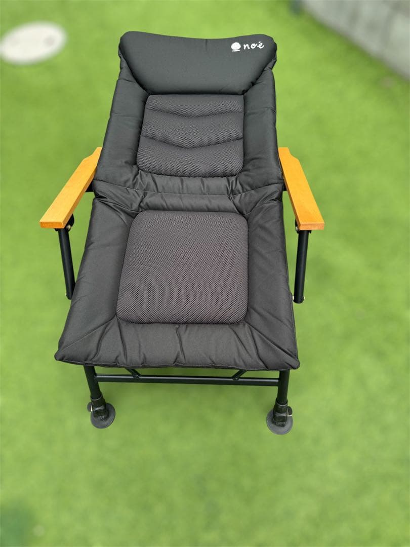 いのさん専用2脚セット◎noé アウトドアチェア ブラック、折り畳みチェアnoe