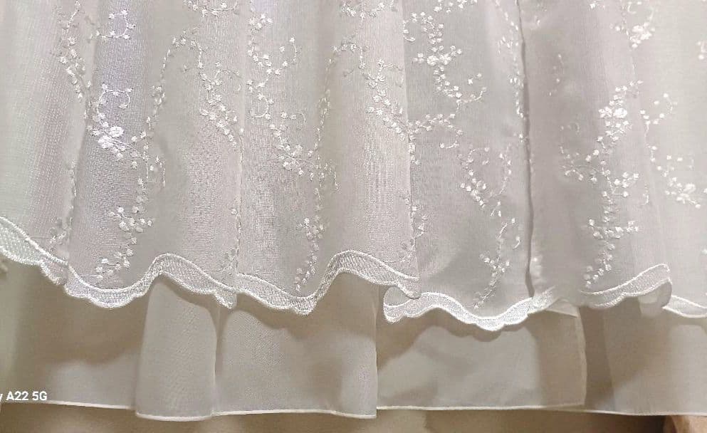 レースカーテン【こたつねこ様オーダー品②③小花刺繍トルコレース】ハンドメイド