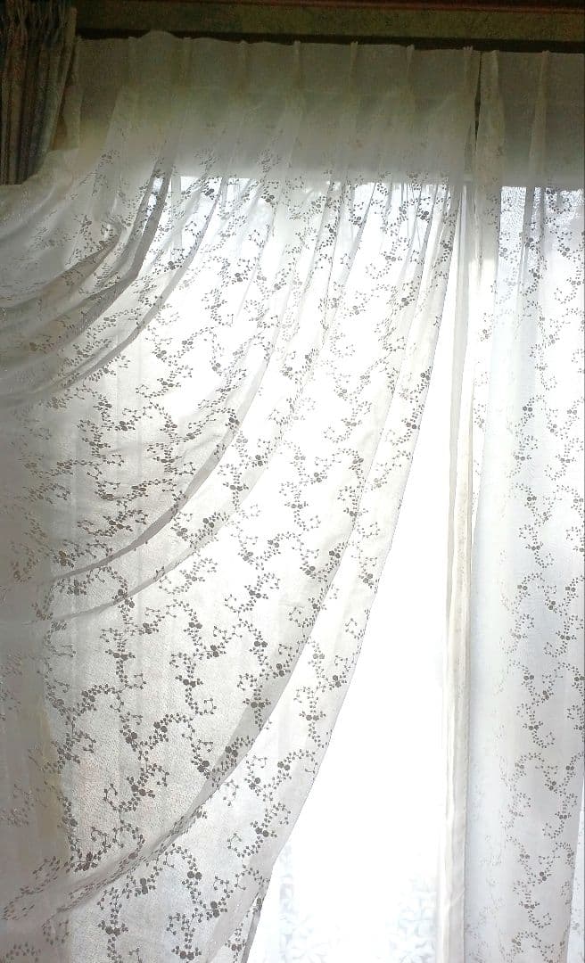 レースカーテン【こたつねこ様オーダー品②③小花刺繍トルコレース】ハンドメイド