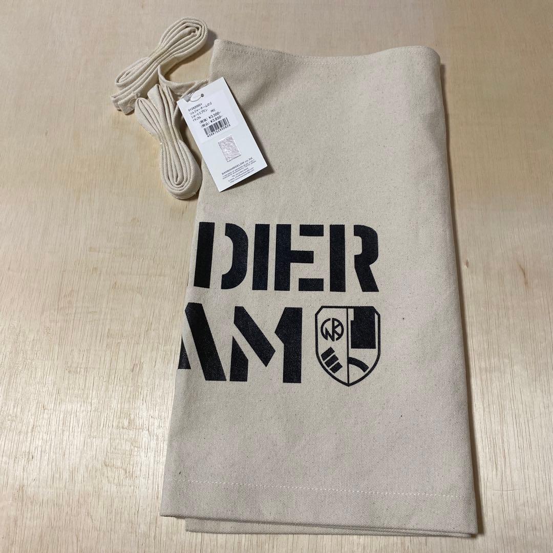 ソルジャーチームロゴショートエプロン　【色:ナチュラル】