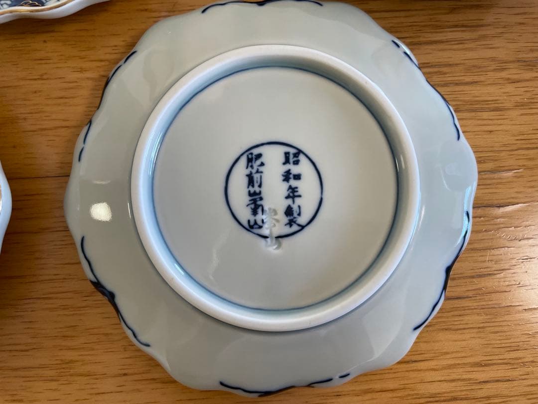 古伊万里　色絵　中皿　5枚セット