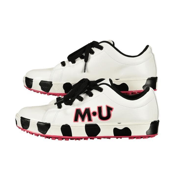 MU SPORTS ◆ダルメシアン柄スパイクレスシューズ 23.5 WH