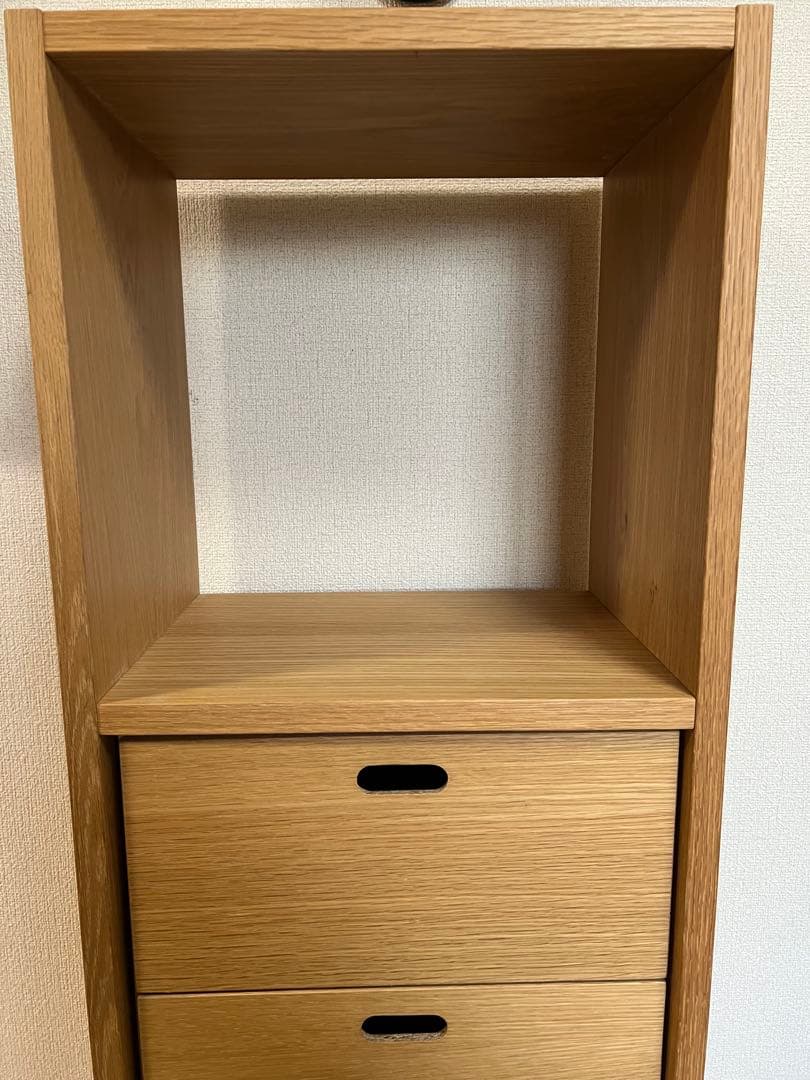 無印良品 スタッキングシェルフ 3段 スタッキングチェスト引き出し セット