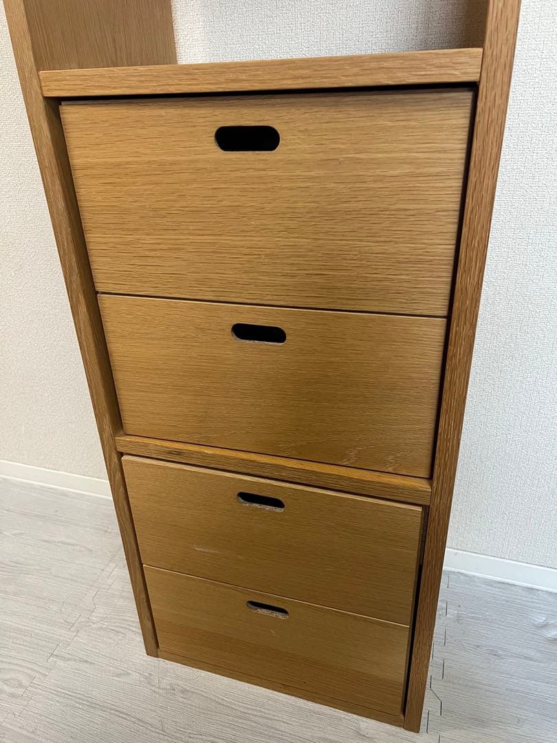 無印良品 スタッキングシェルフ 3段 スタッキングチェスト引き出し セット