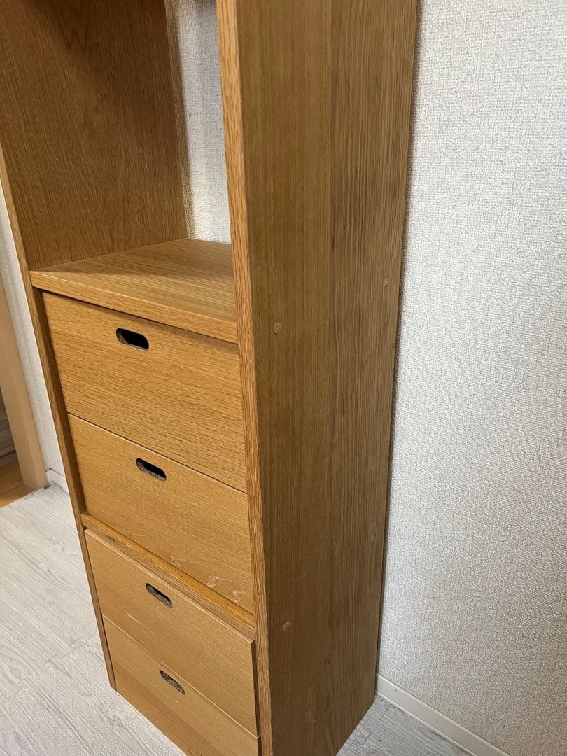 無印良品 スタッキングシェルフ 3段 スタッキングチェスト引き出し セット