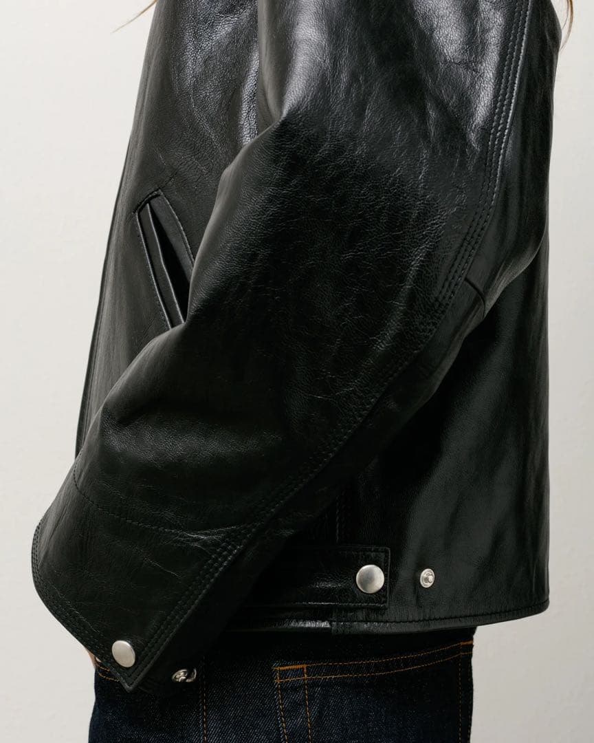 Stussy Garage Jacket Leather ジャケット レザー M