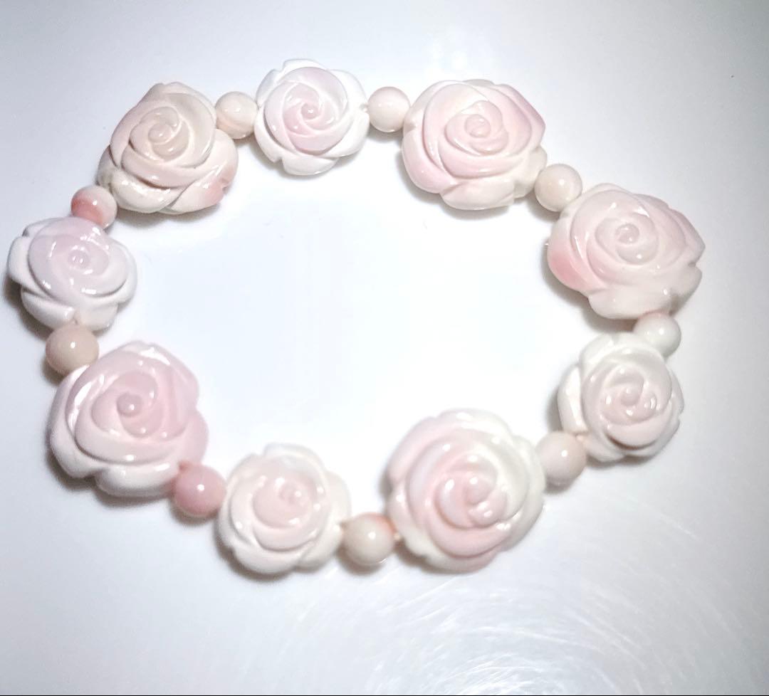 クイーンコンクシェルバラブレスレットNO25-2208