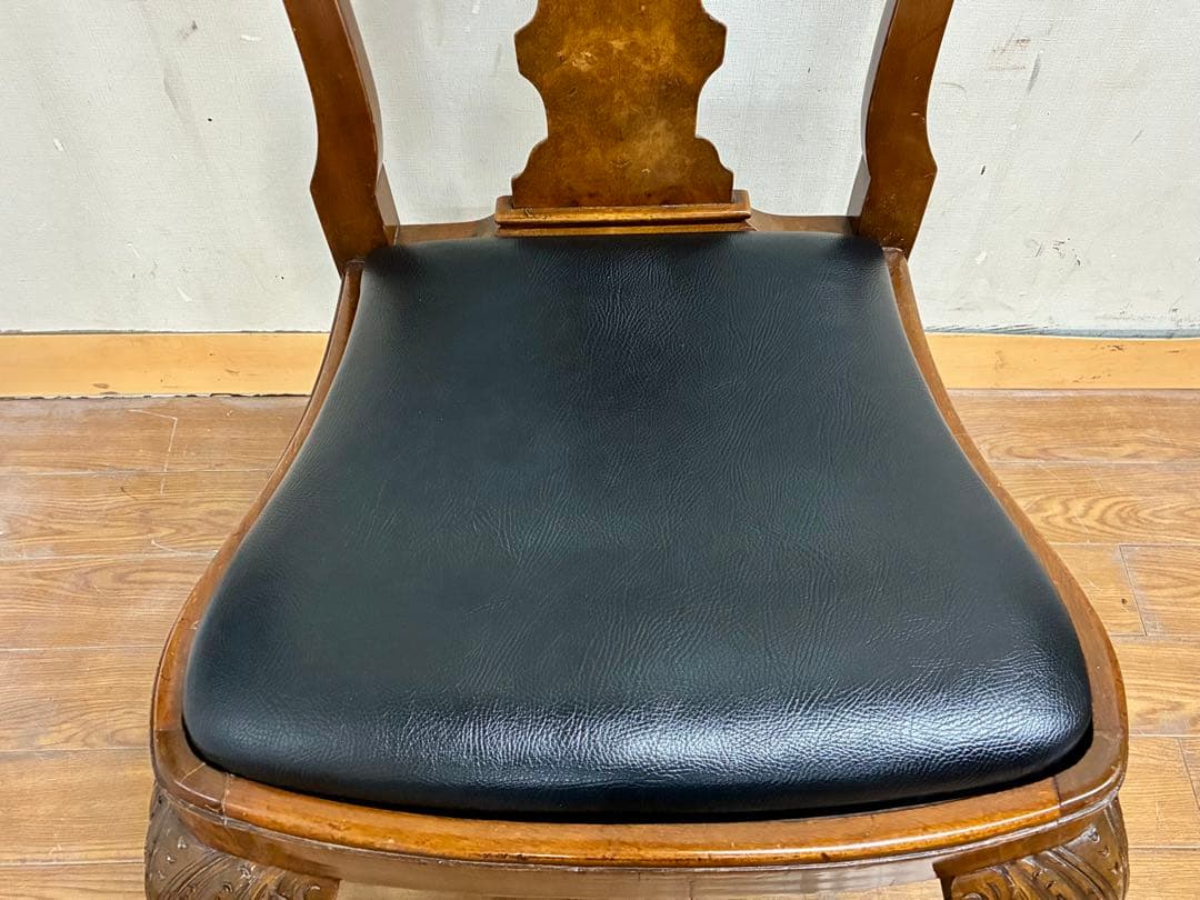 管446☆イギリス製☆ロイズアンティークス☆クィーンアンチェアー