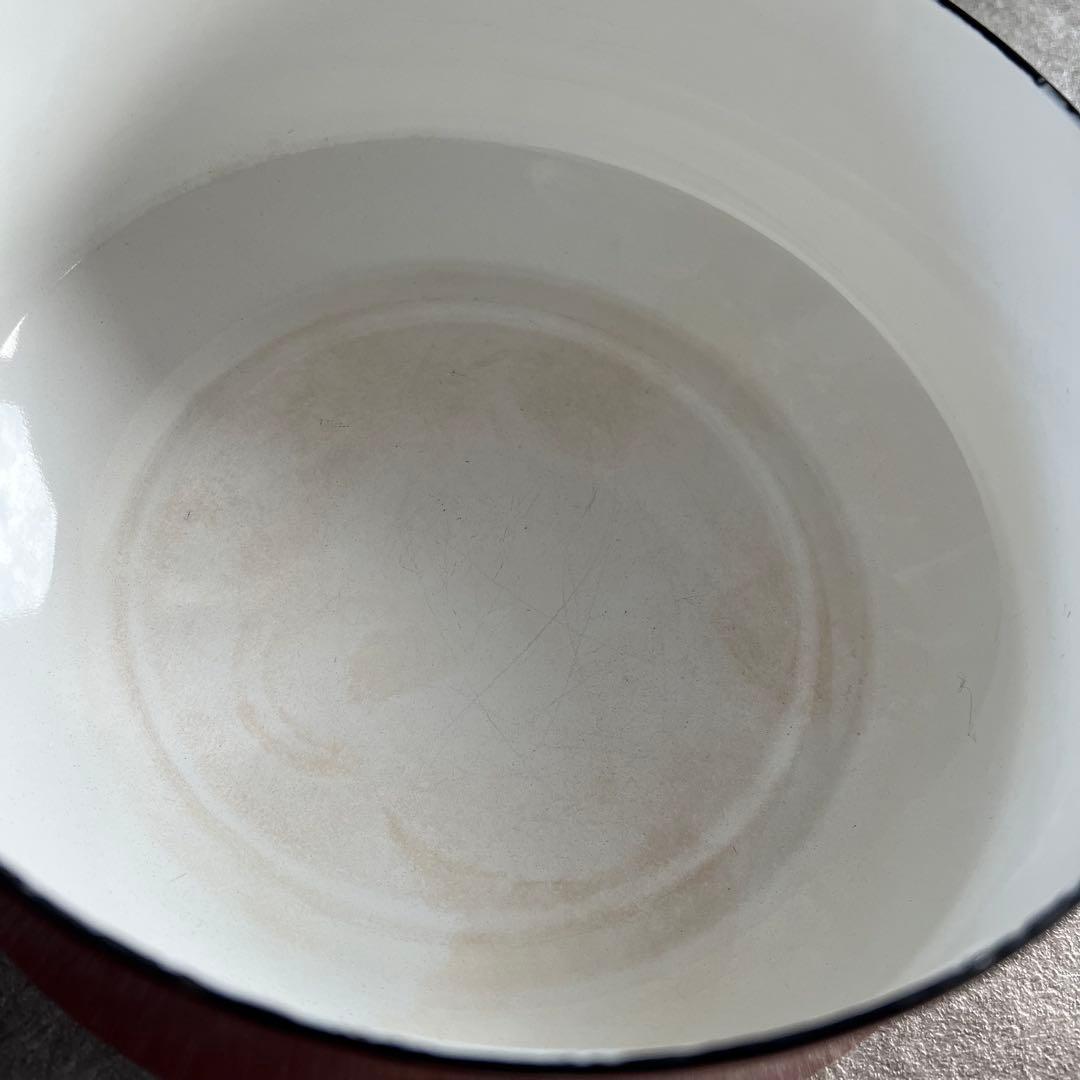 DANSK 赤 ホーロー鍋 蓋付き