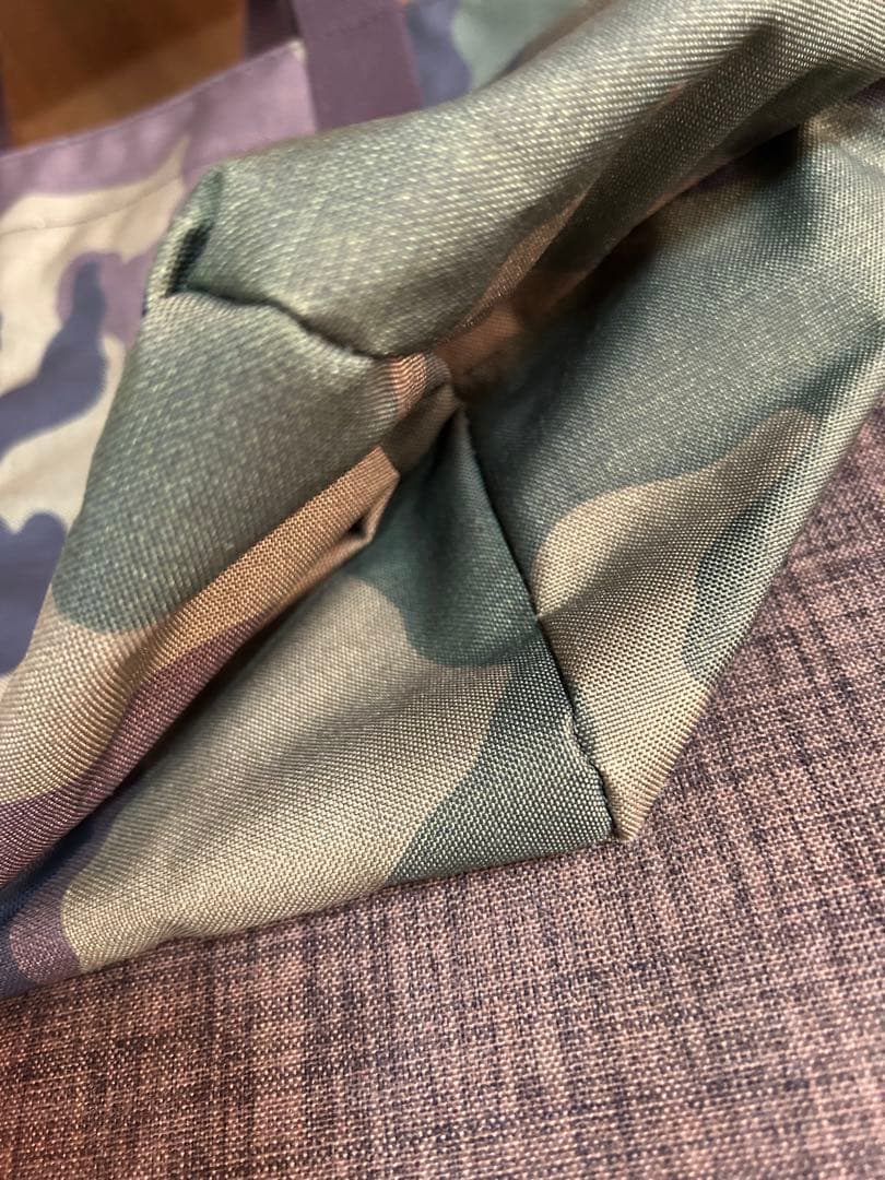 Herve Chapelier エルベシャプリエ　カモフラトートバッグ