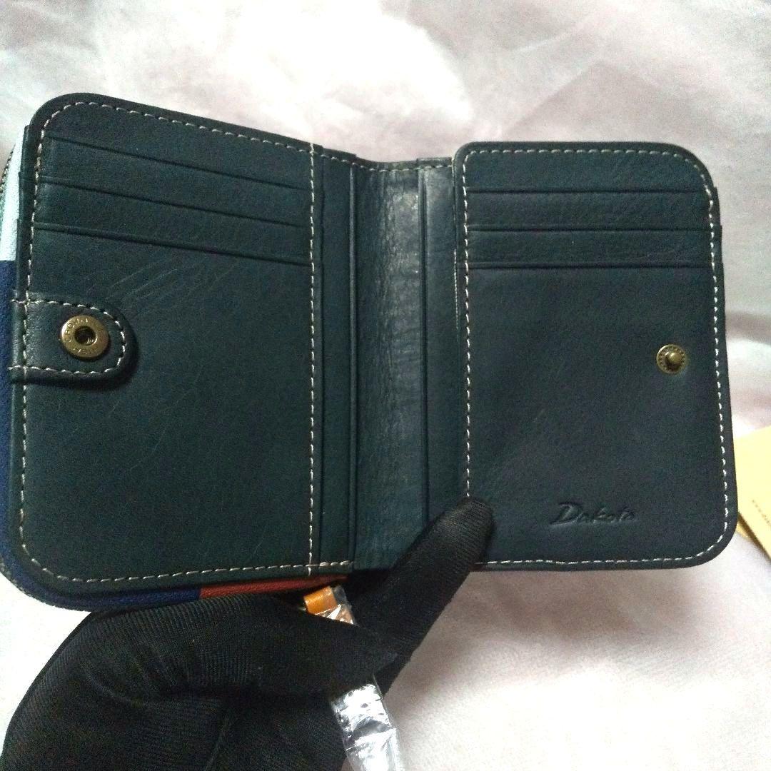 ♥Dakota 未使用品 二つ折り財布 ブロッコ ネイビー ユニセックス仕様♥