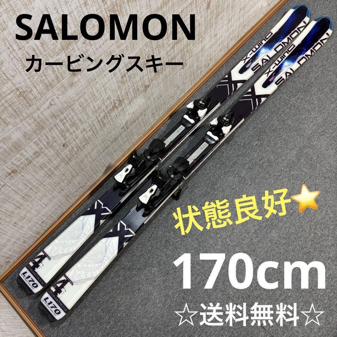 【送料無料】SALOMON カービングスキーストック付き