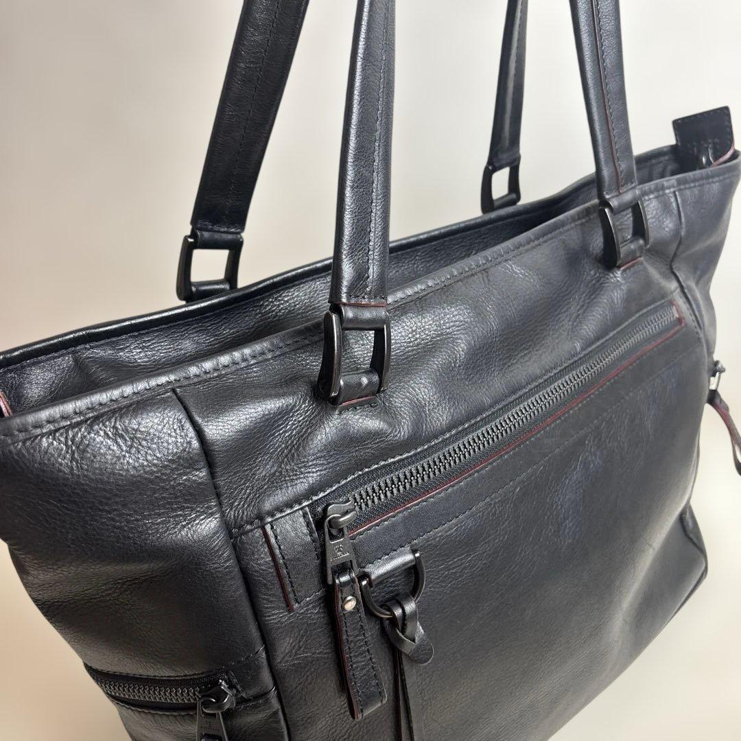 【美品】FUJITAKA フジタカ Hawk ホーク レザートートバッグ 黒