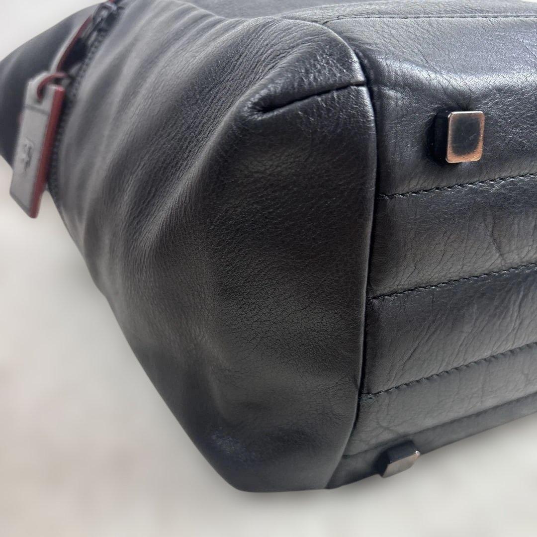 【美品】FUJITAKA フジタカ Hawk ホーク レザートートバッグ 黒