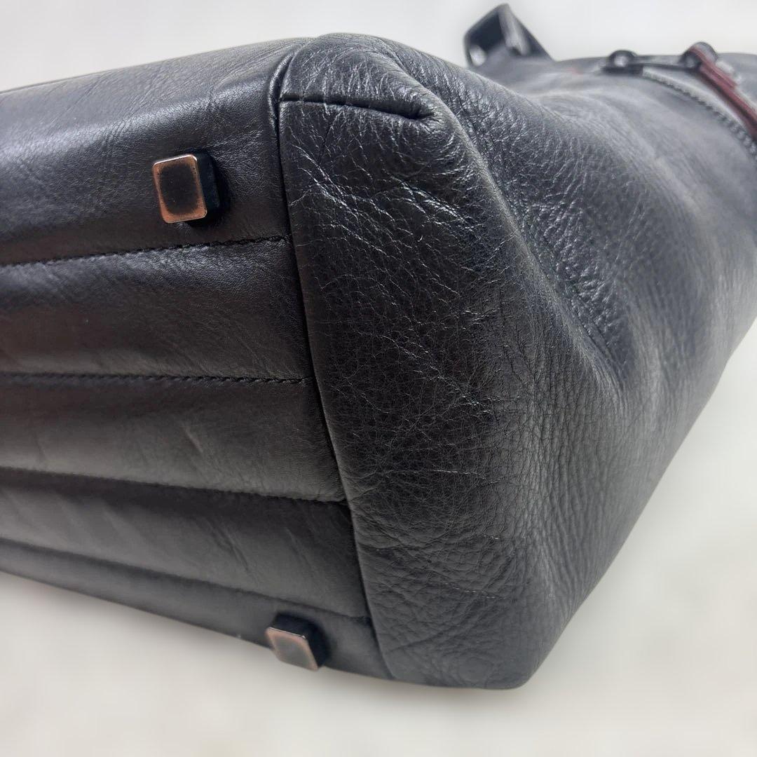 【美品】FUJITAKA フジタカ Hawk ホーク レザートートバッグ 黒