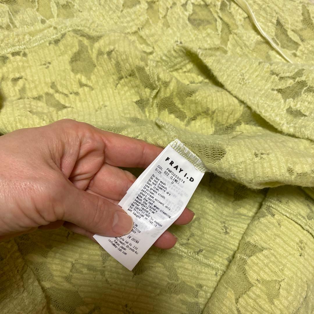 週末セール美品FRAY I.Dレースドレスフラワーストレッチレースワンピース検