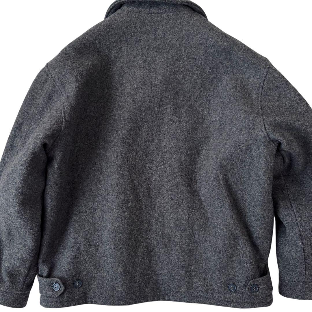 Schott ショット ウール ジャケット シングルライダース グレー LL