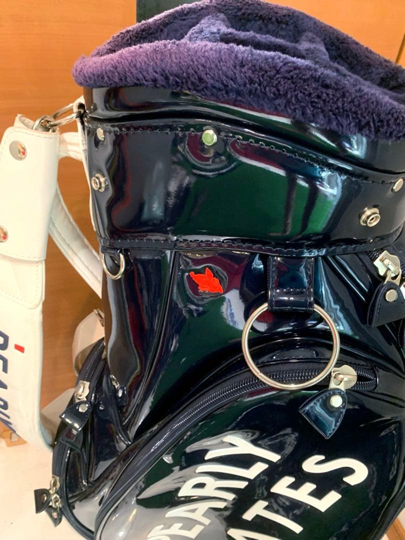 正規品　良品　パーリーゲイツ　エナメル　キャディバッグ　メンズ　レディース