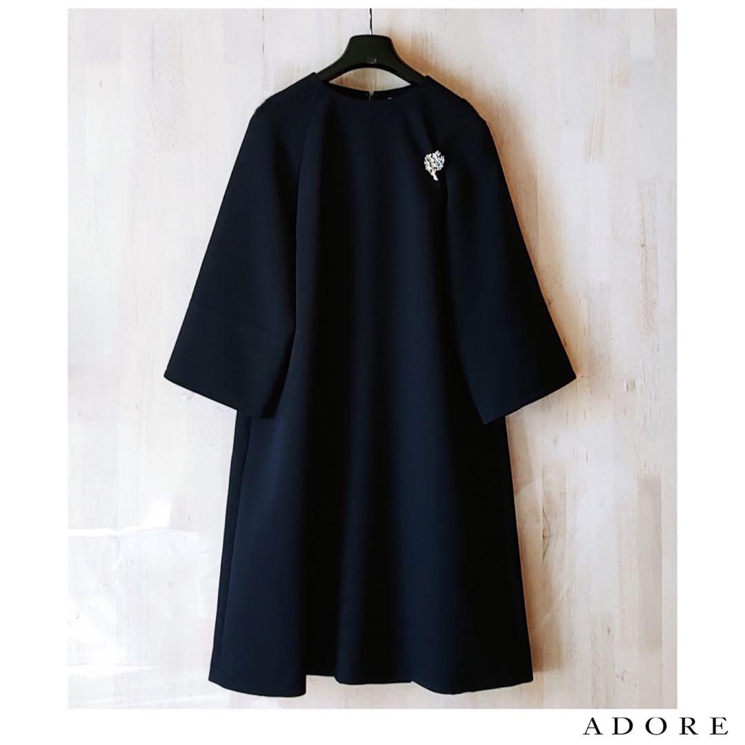◆幻◆ 希少新品　定価5.5万円 ADORE ワンピース　入学　卒業　冠婚葬祭