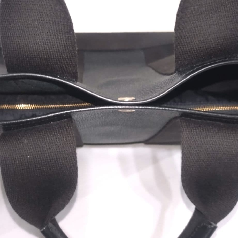 ✨未使用級✨TOPKAPI　スコッチグレイン　ネオレザー　トートバッグ　A4　黒