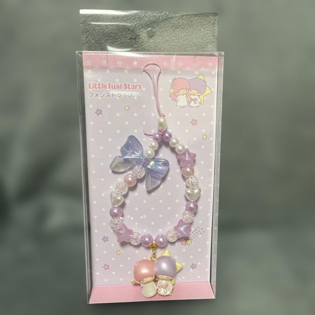 キキララ　シールバインダー　フォンストラップ　シール帳4点　リトルツインスターズ