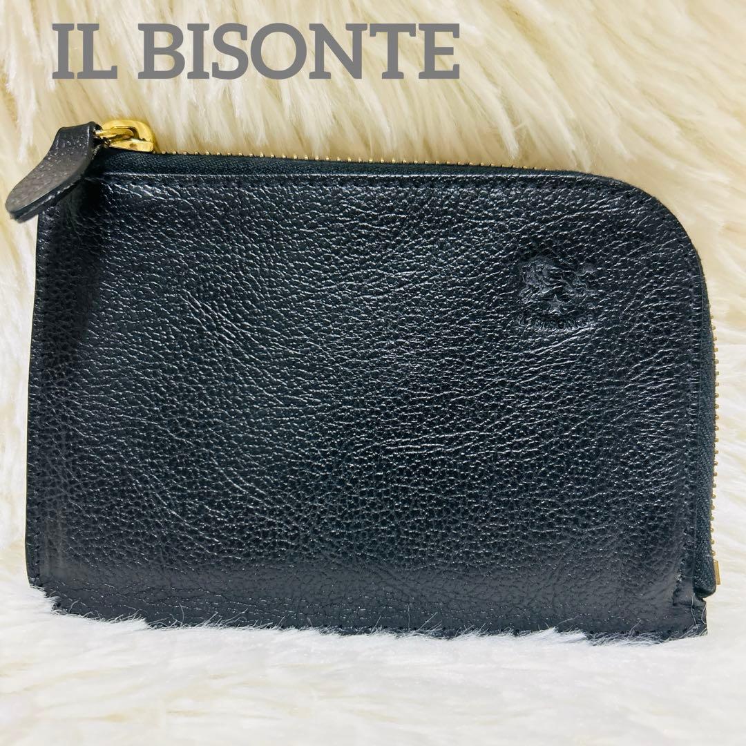 【極美品】イルビゾンテ　ケース　小銭入れ　レザー　ブラック