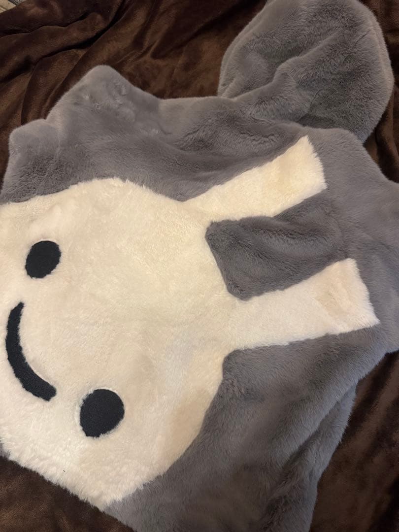 CUNE 耳付きファーブルゾン グレー