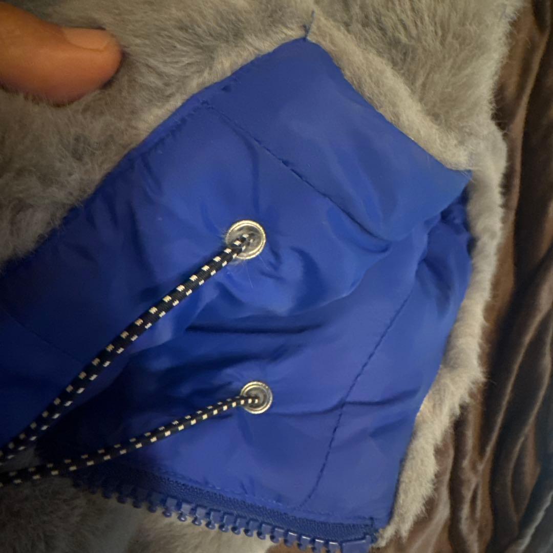 CUNE 耳付きファーブルゾン グレー