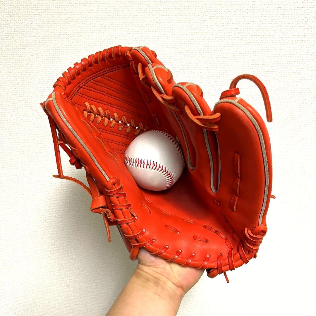 969 グロム GROM 型抜群 極美品 即戦力 硬式 投手用グローブ
