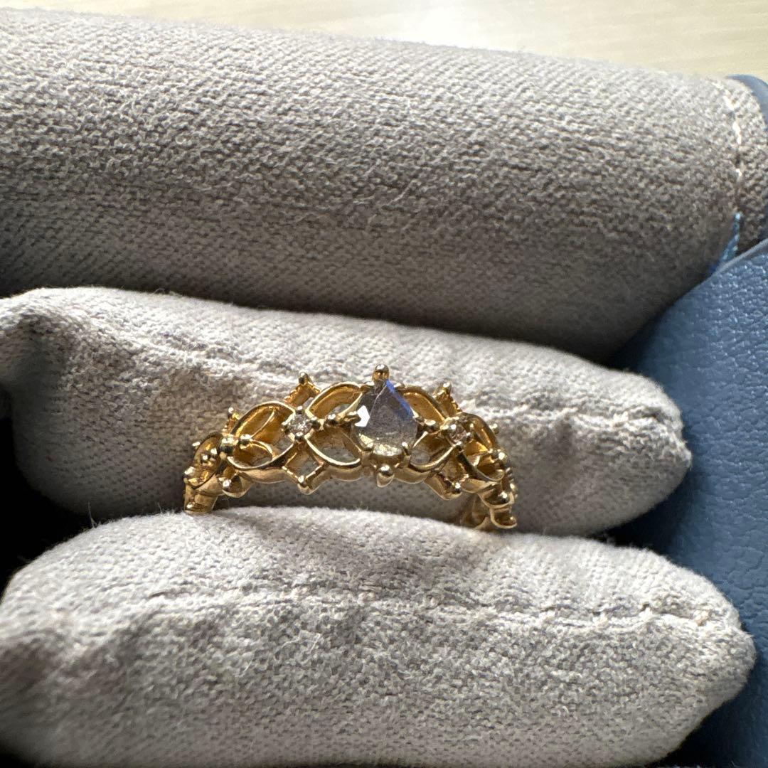 NOJESS K10ラブラドライトリング　10号程度