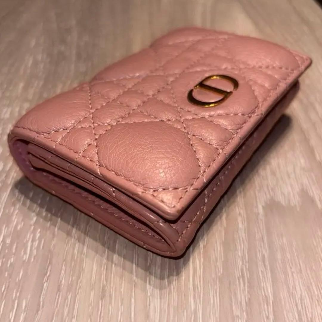 Dior Caro Glycine ウォレット カナージュカーフスキン 財布