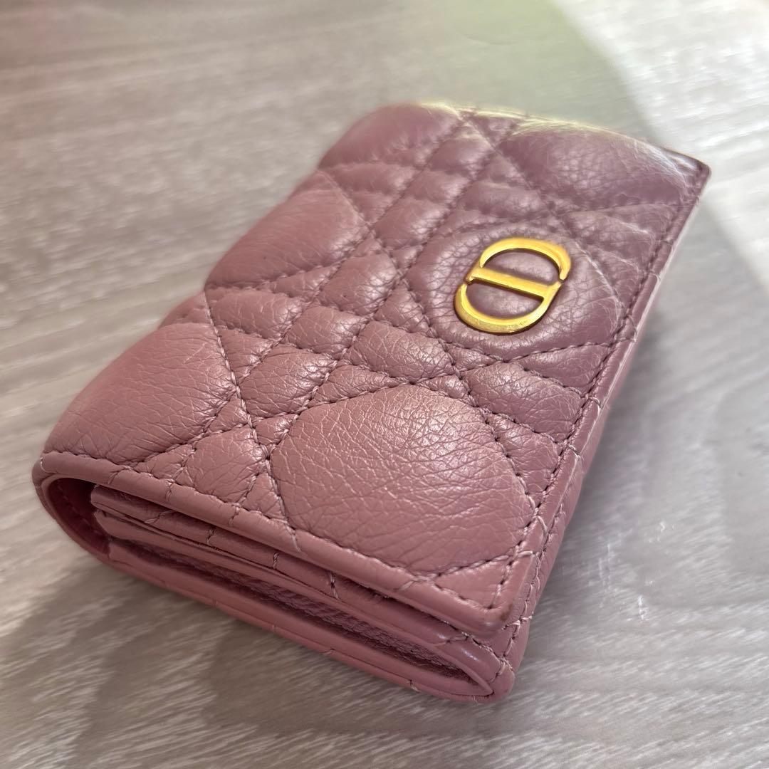 Dior Caro Glycine ウォレット カナージュカーフスキン 財布