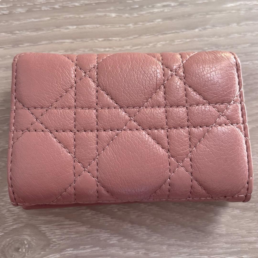 Dior Caro Glycine ウォレット カナージュカーフスキン 財布