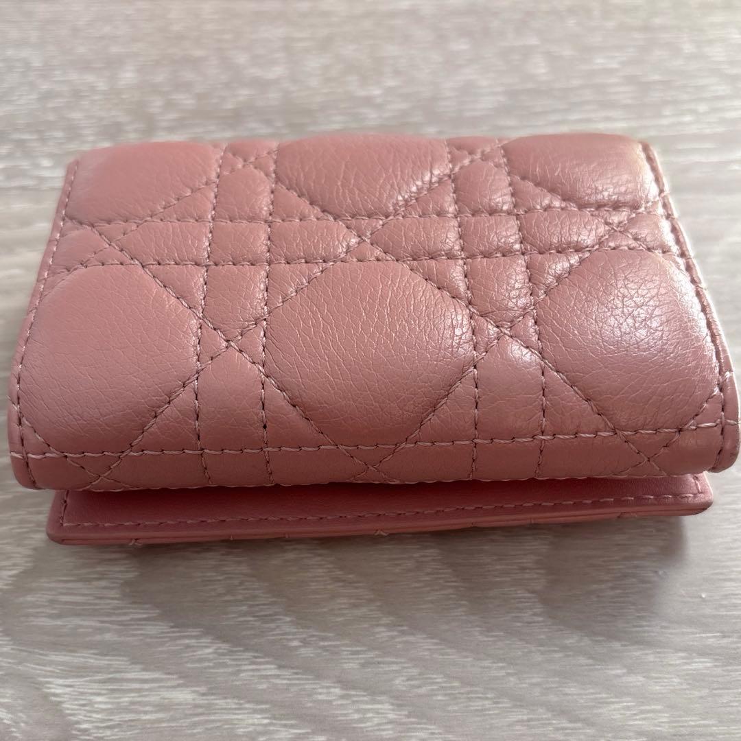 Dior Caro Glycine ウォレット カナージュカーフスキン 財布