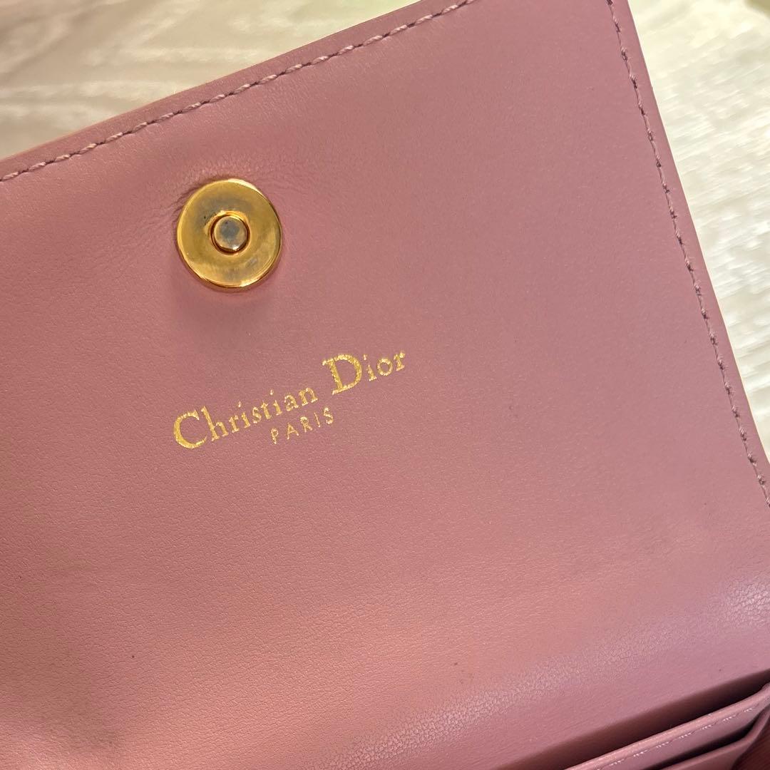 Dior Caro Glycine ウォレット カナージュカーフスキン 財布