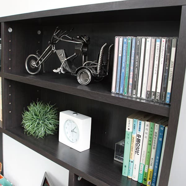 【新品・送料無料】パソコンデスク 上下書棚付き 115cm幅 上下一体型