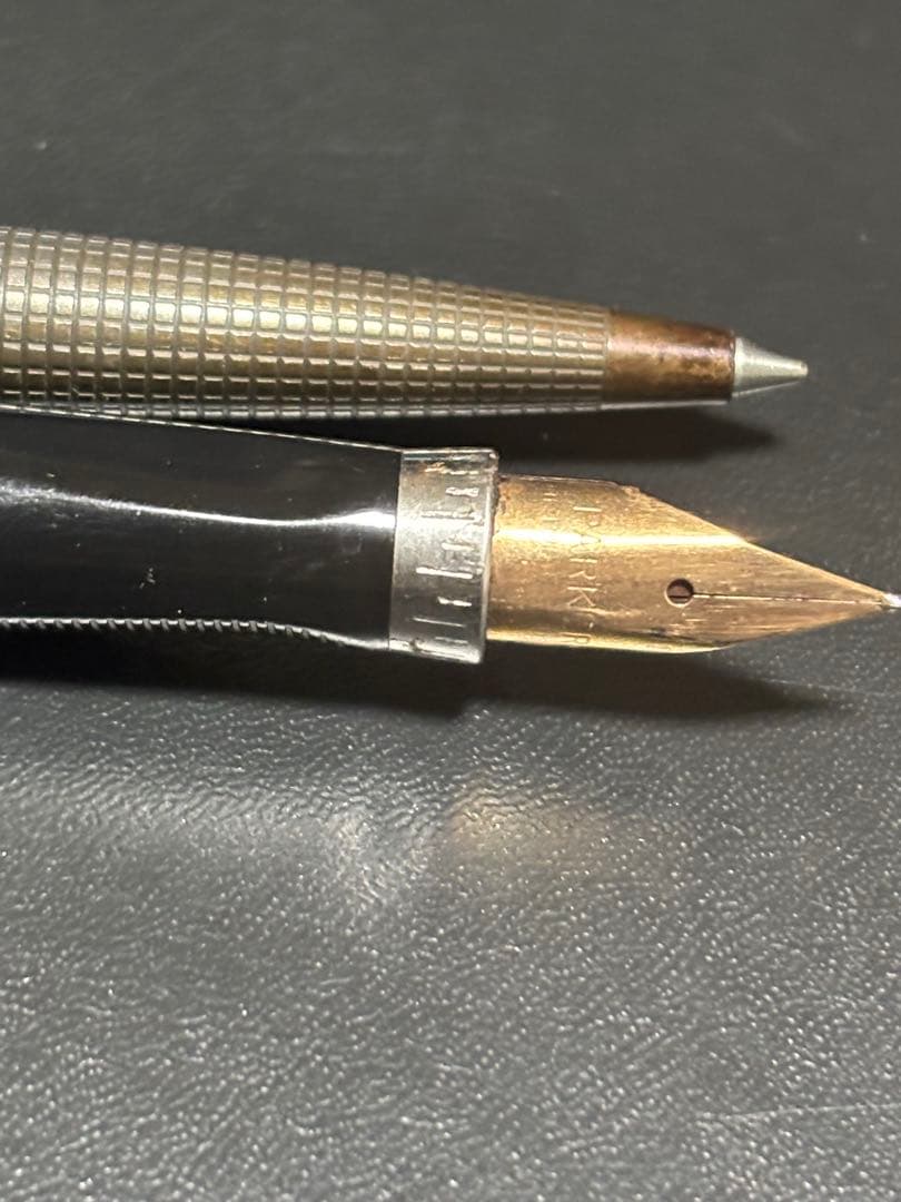 B5685【アンティーク】パーカー14K 万年筆&ボールペン　USA